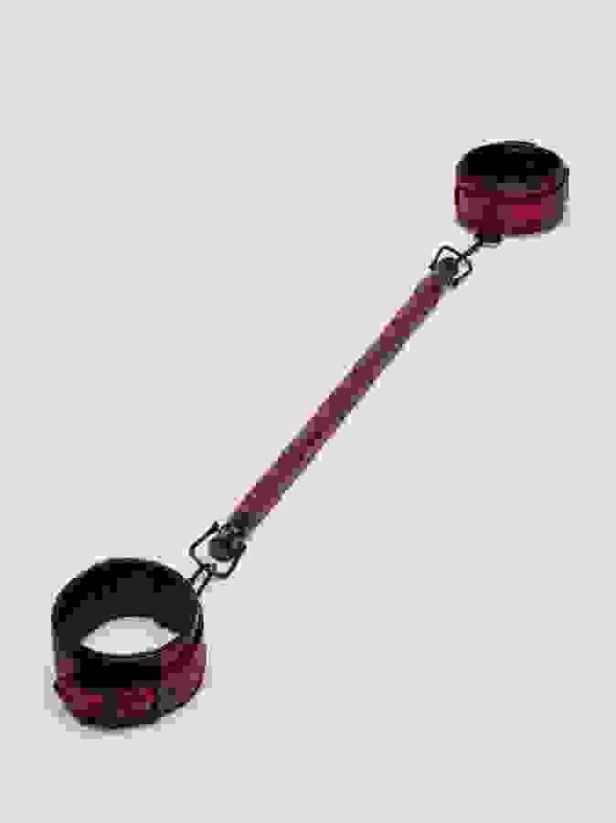 Fifty Shades of Grey Sweet Anticipation Reversible Restraint Bar with Cuffs, Black, hi-res